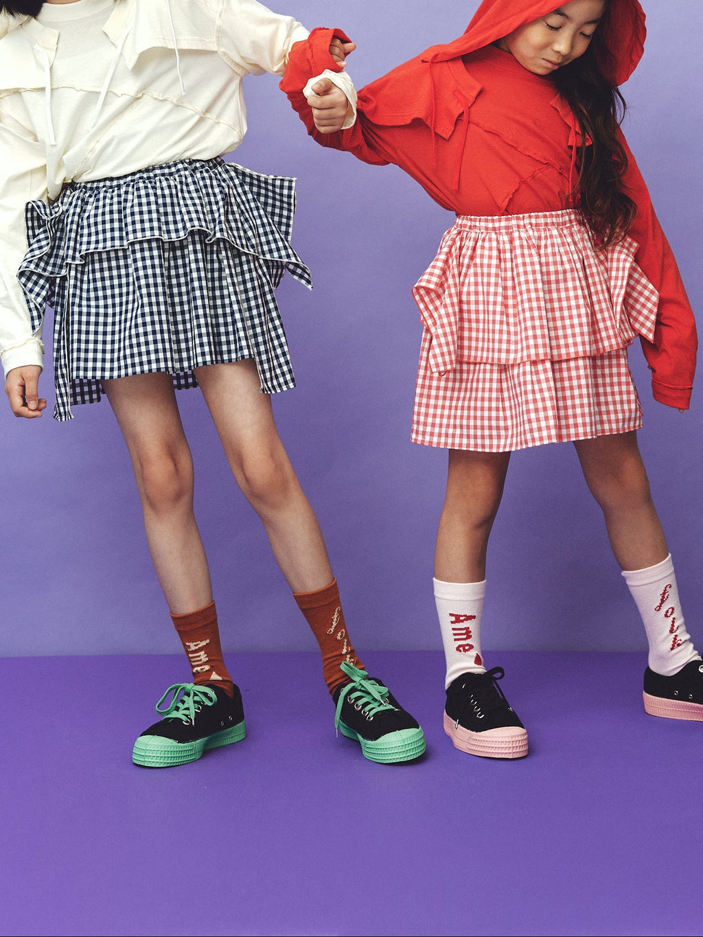 Gingham Puff Skirt
