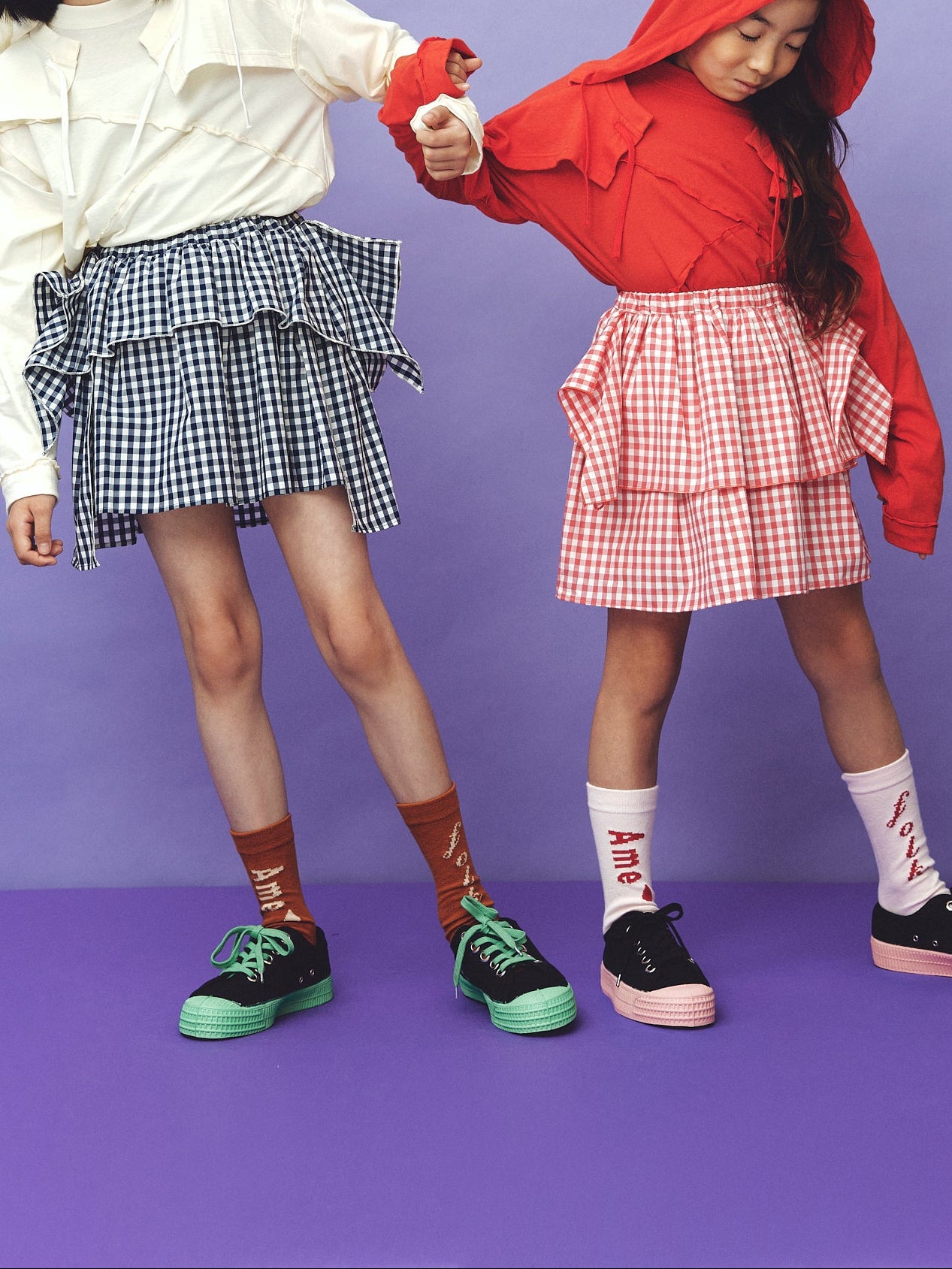 Gingham Puff Skirt