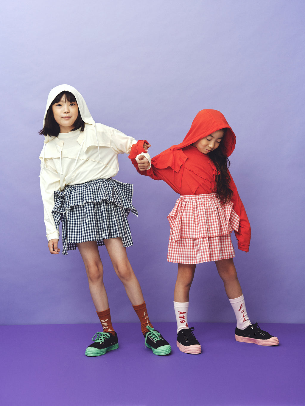 Gingham Puff Skirt