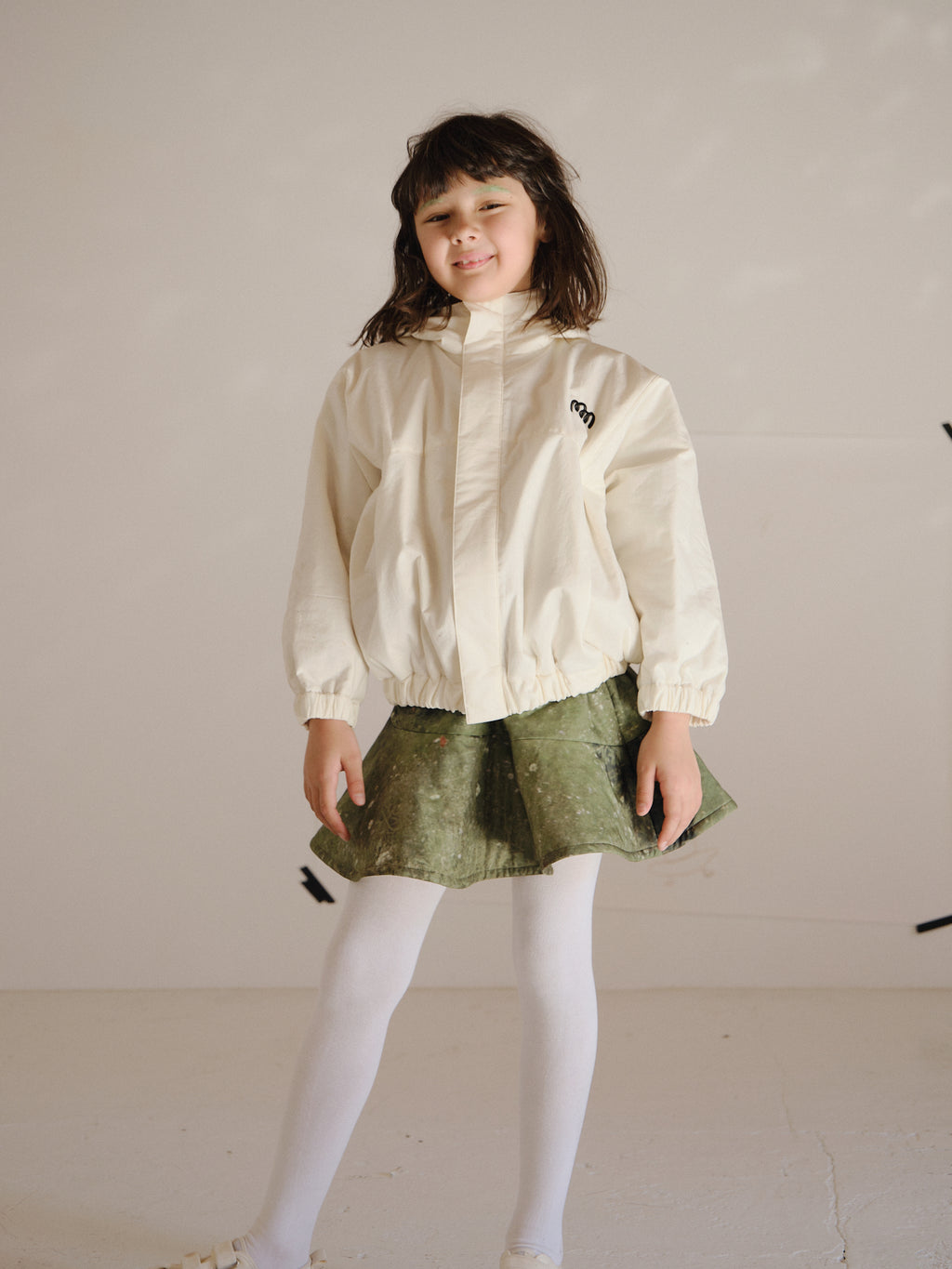 Landscape Padded Blouson IVORY