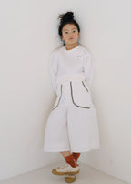 Quilted Harf Pants OFF WHITE