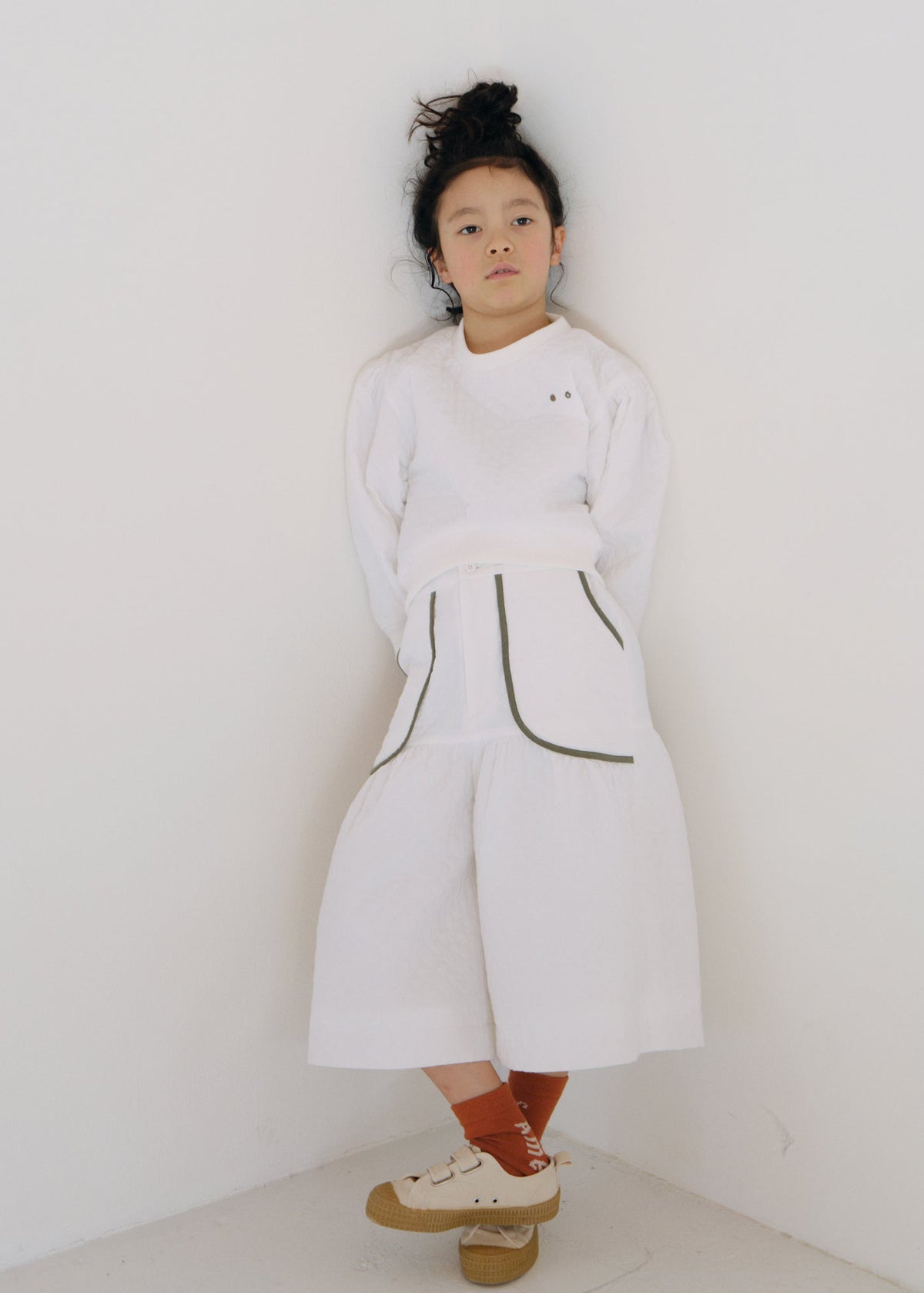 Quilted Harf Pants OFF WHITE