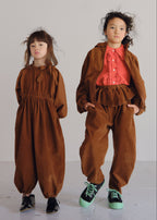 Pleated Balloon Pants CHESTNUT