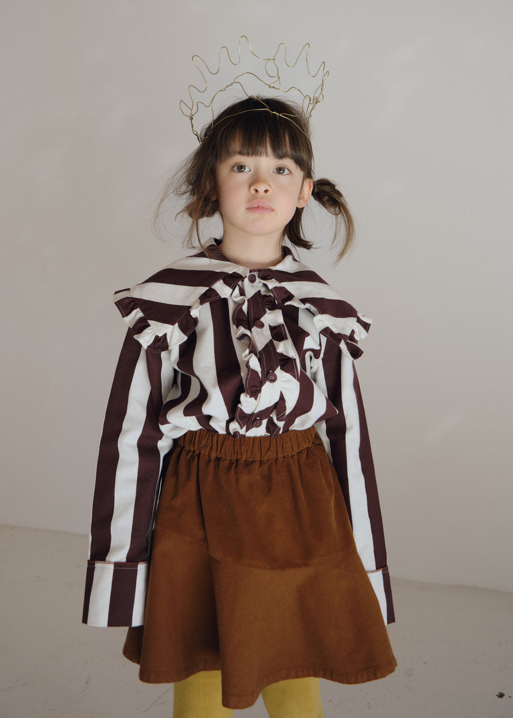 Peplum Skirt CHESTNUT
