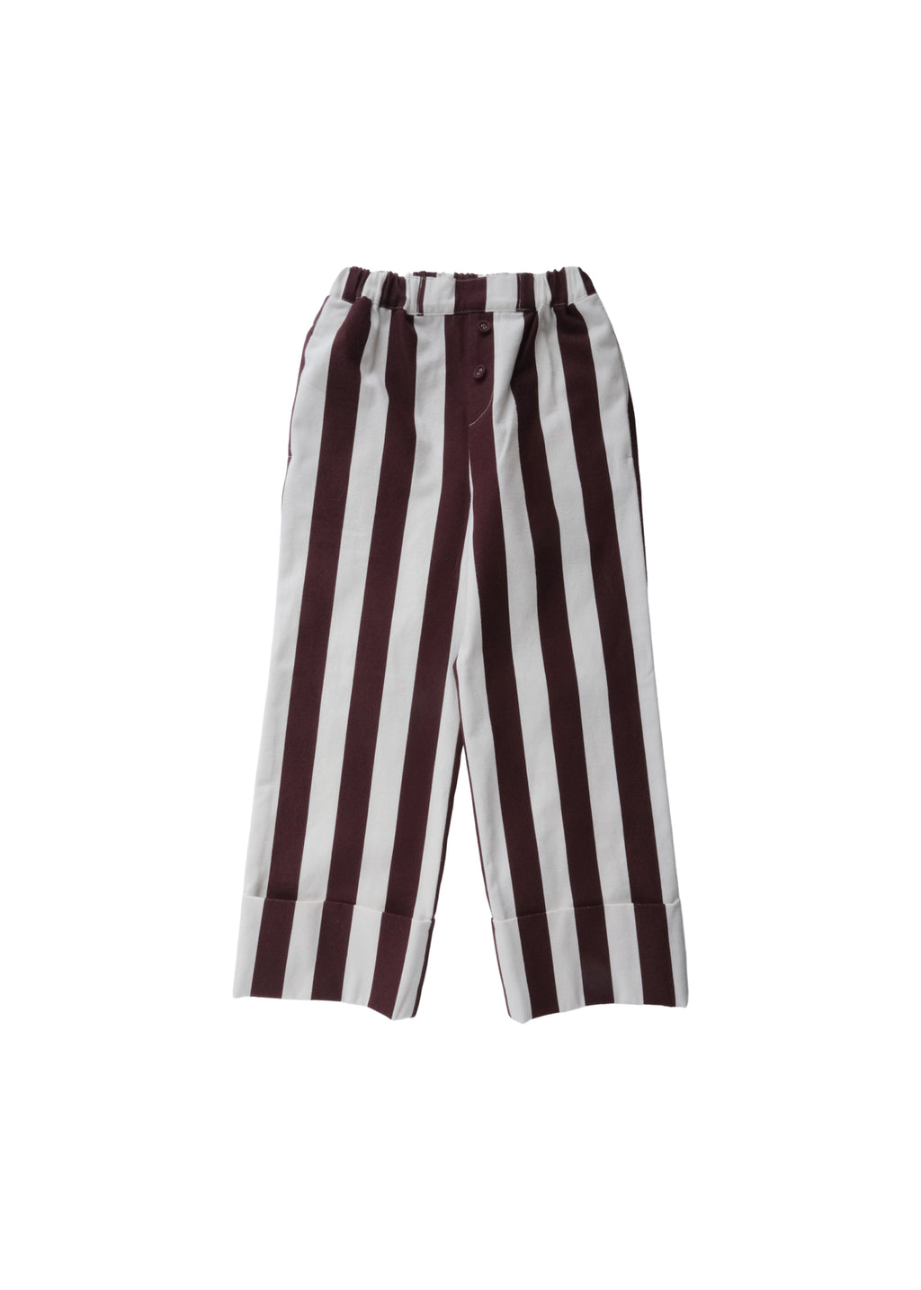 Striped Pants CREAM × RASPBERRY CHOCOLATE