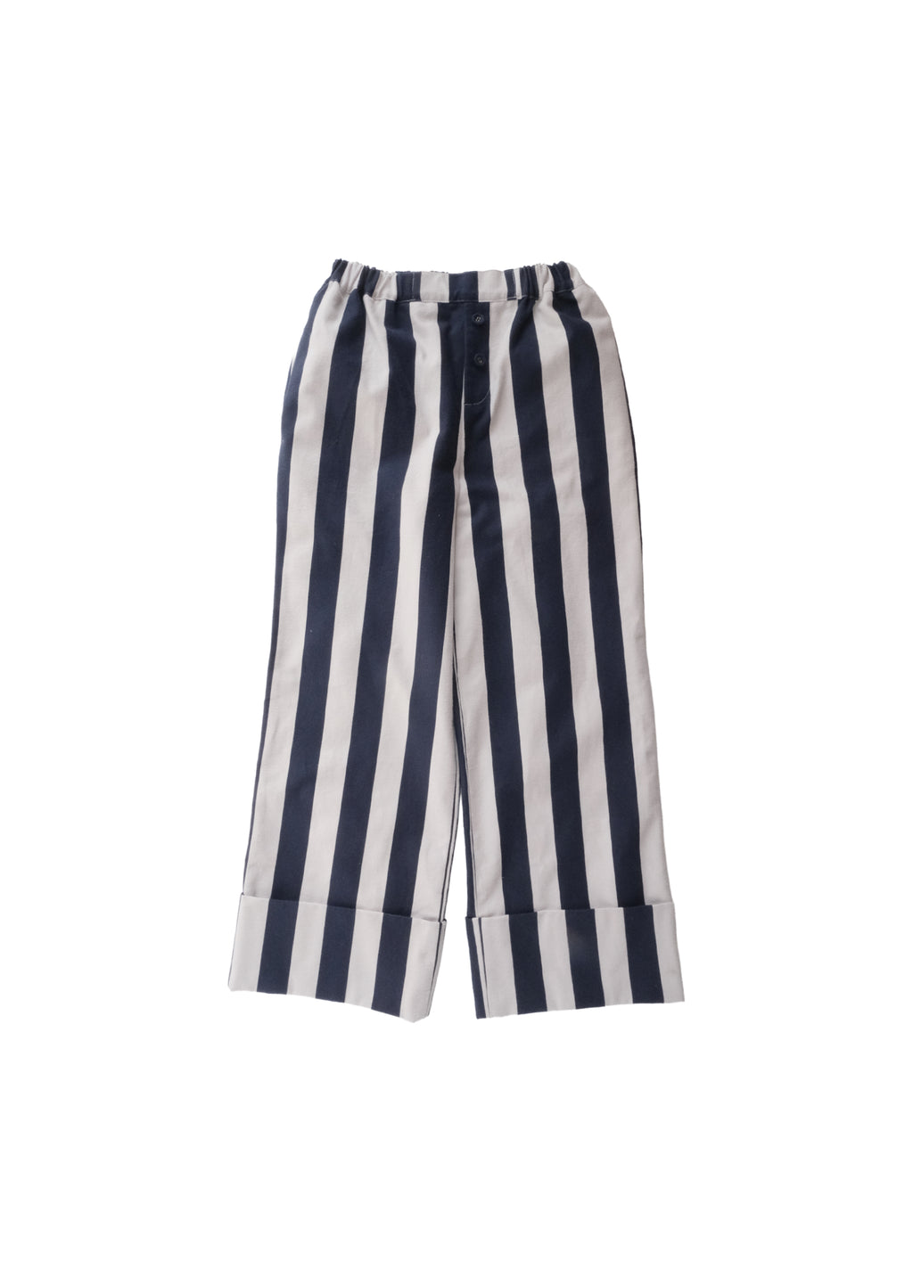 Striped Pants WOLF GRAY × BLUEBERRY