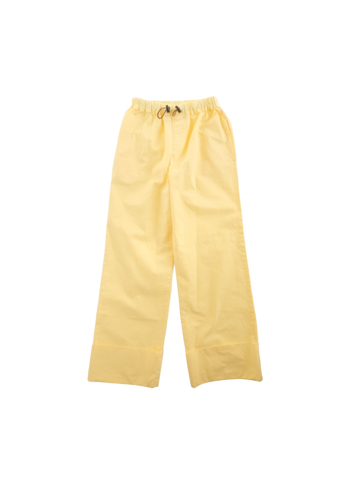 Color Straight Turn Up Pants BUTTER