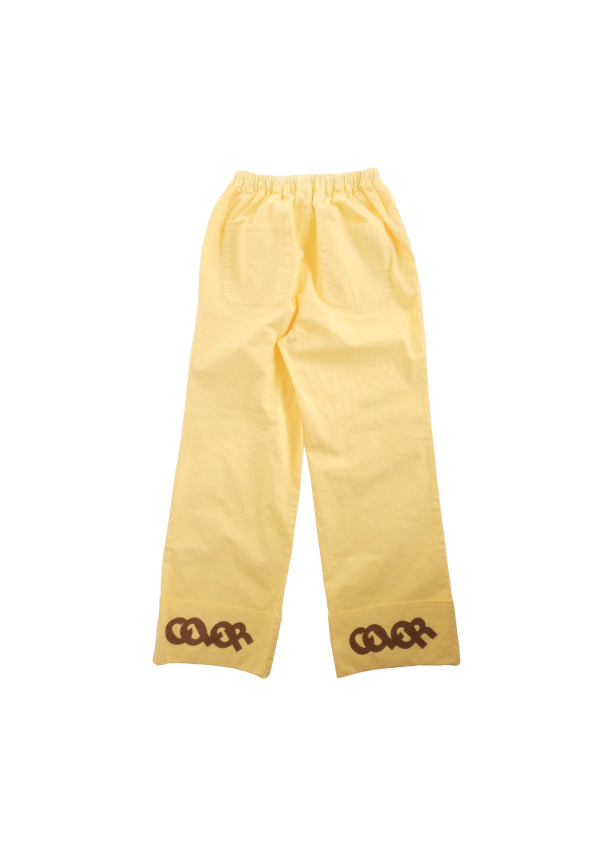 Color Straight Turn Up Pants BUTTER
