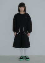 Quilted Harf Pants BLACK
