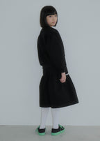 Quilted Harf Pants BLACK