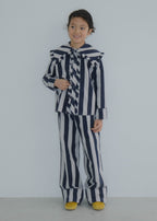 Striped Pants WOLF GRAY × BLUEBERRY