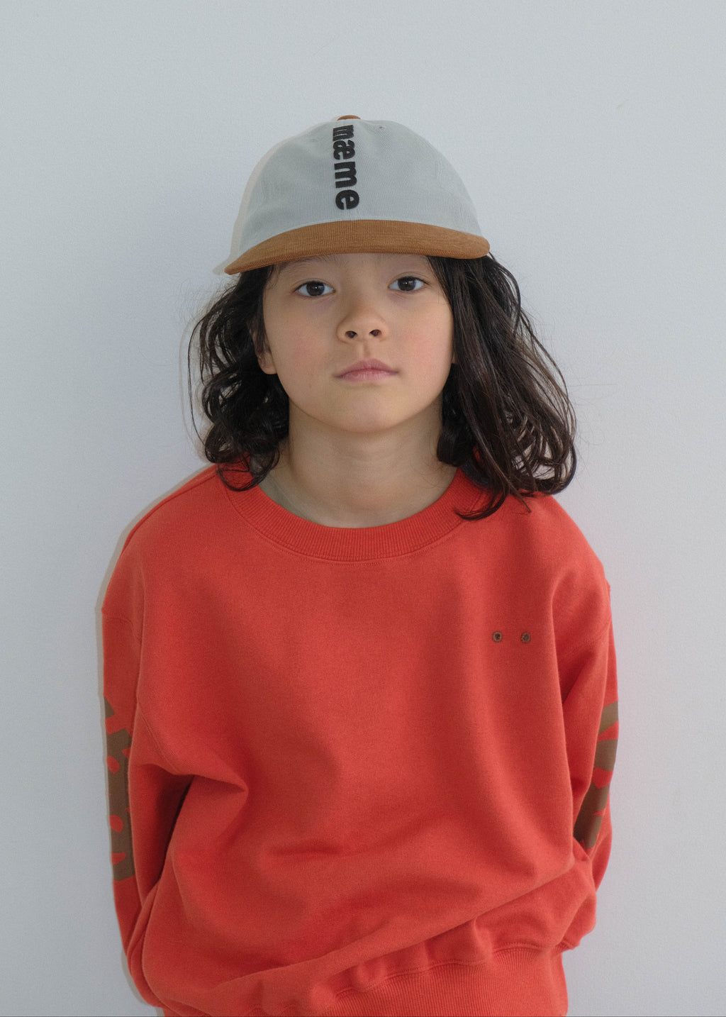 mæme cap WOLF GRAY×CHESTNUT