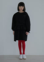 Quilted Puff Skirt BLACK