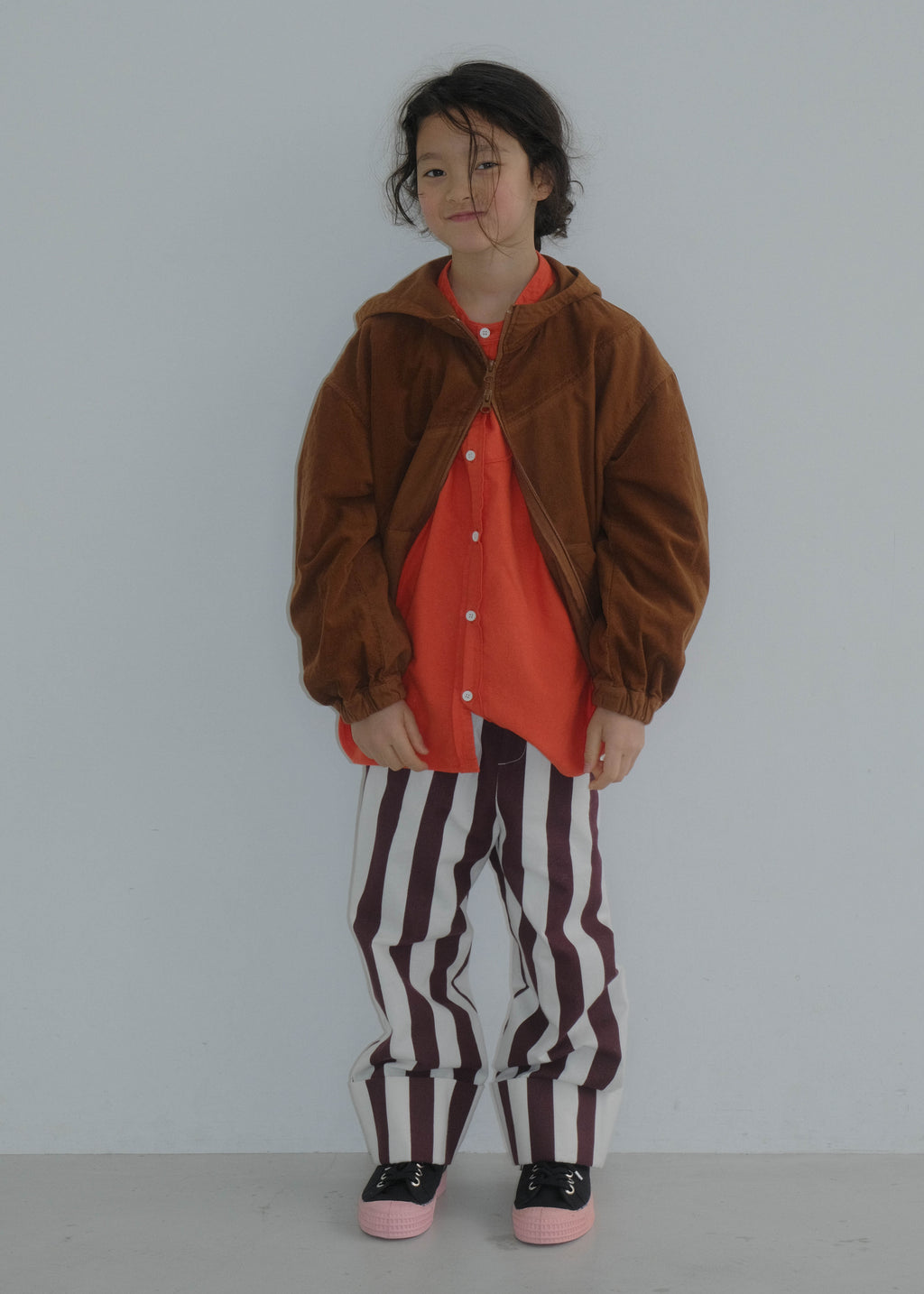 Striped Pants CREAM × RASPBERRY CHOCOLATE