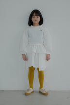 Quilted Puff Skirt OFF WHITE