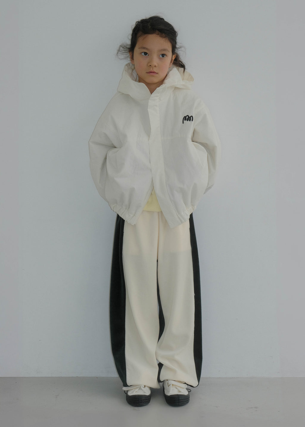 Landscape Padded Blouson IVORY