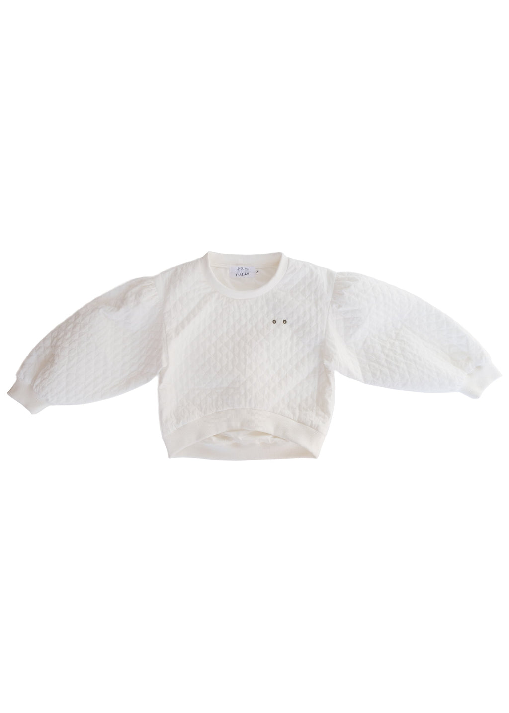 Quilted Sweatshirt OFF WHITE