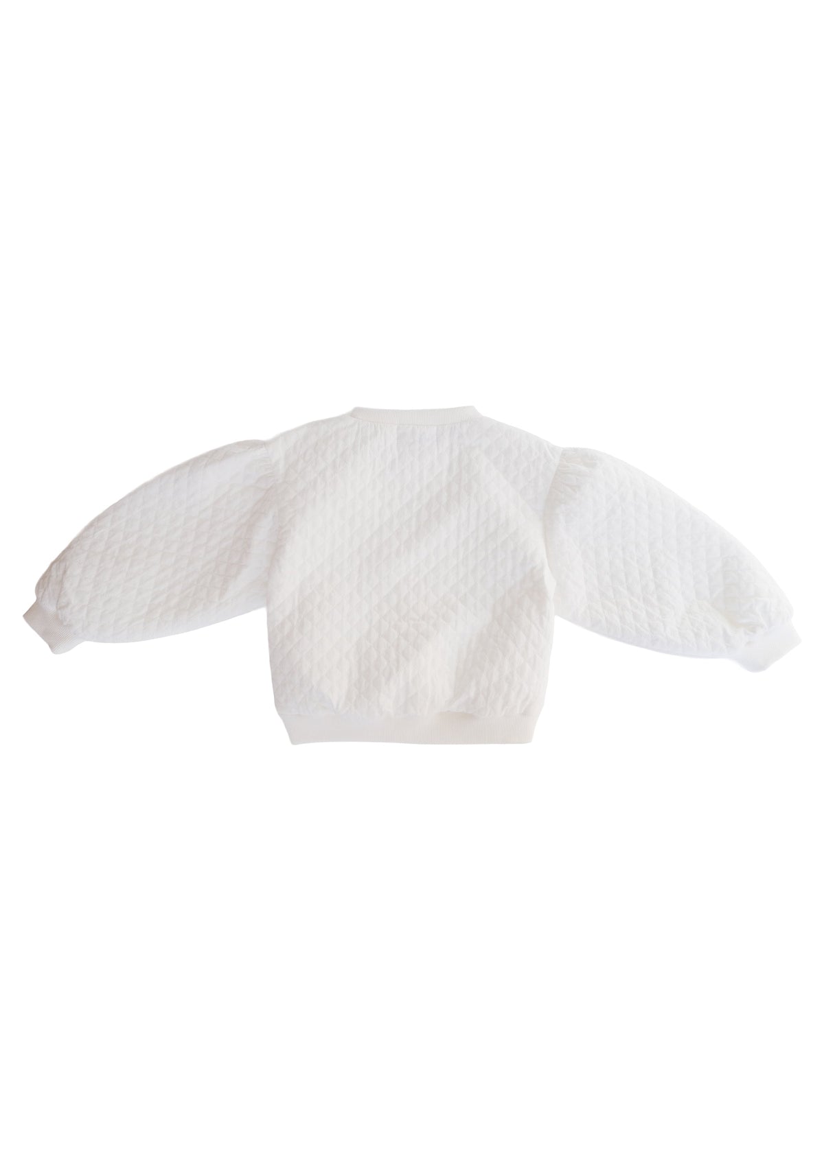 Quilted Sweatshirt OFF WHITE