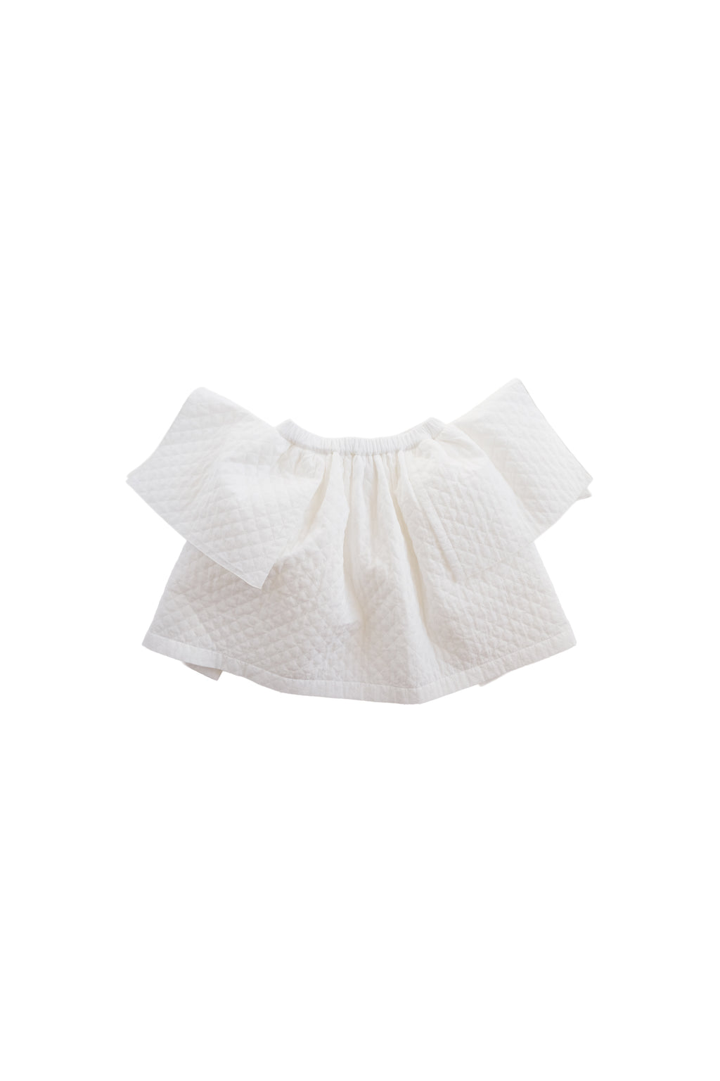 Quilted Puff Skirt OFF WHITE