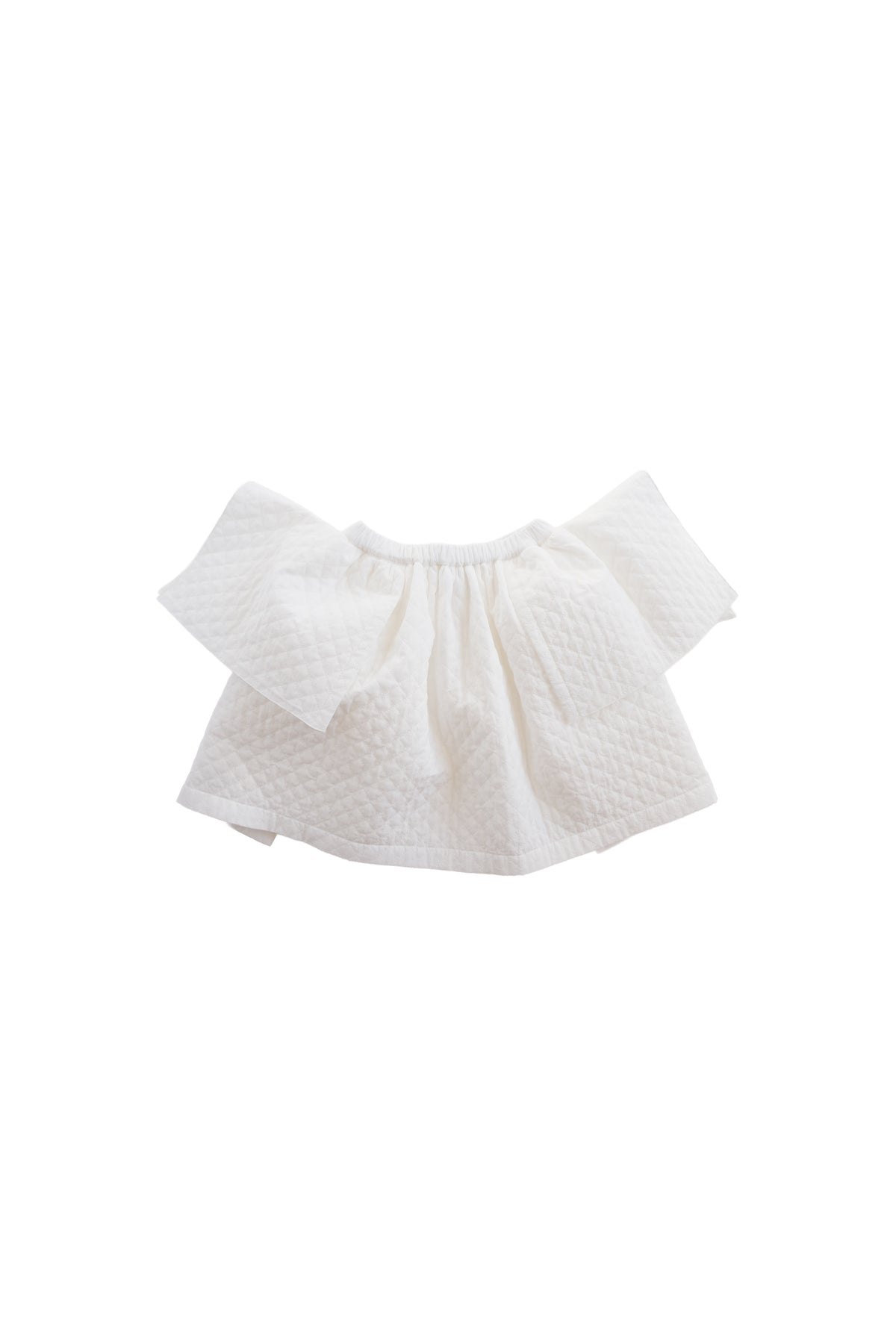 Quilted Puff Skirt OFF WHITE