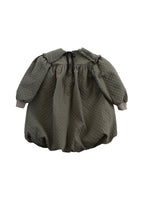 Quilted Balloon Dress OLIVE GREEN