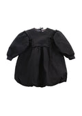 Quilted Balloon Dress BLACK