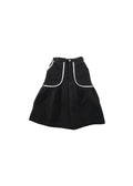 Quilted Harf Pants BLACK