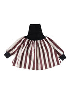 Striped Rib Tunic CREAM × RASPBERRY CHOCOLATE