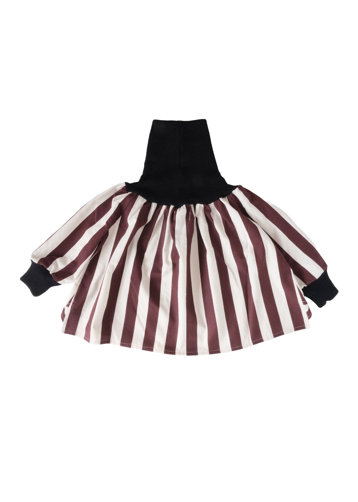 Striped Rib Tunic CREAM × RASPBERRY CHOCOLATE