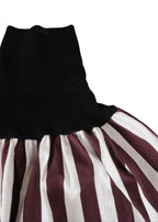 Striped Rib Tunic CREAM × RASPBERRY CHOCOLATE