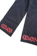 Color Straight Turn Up Pants NAVY