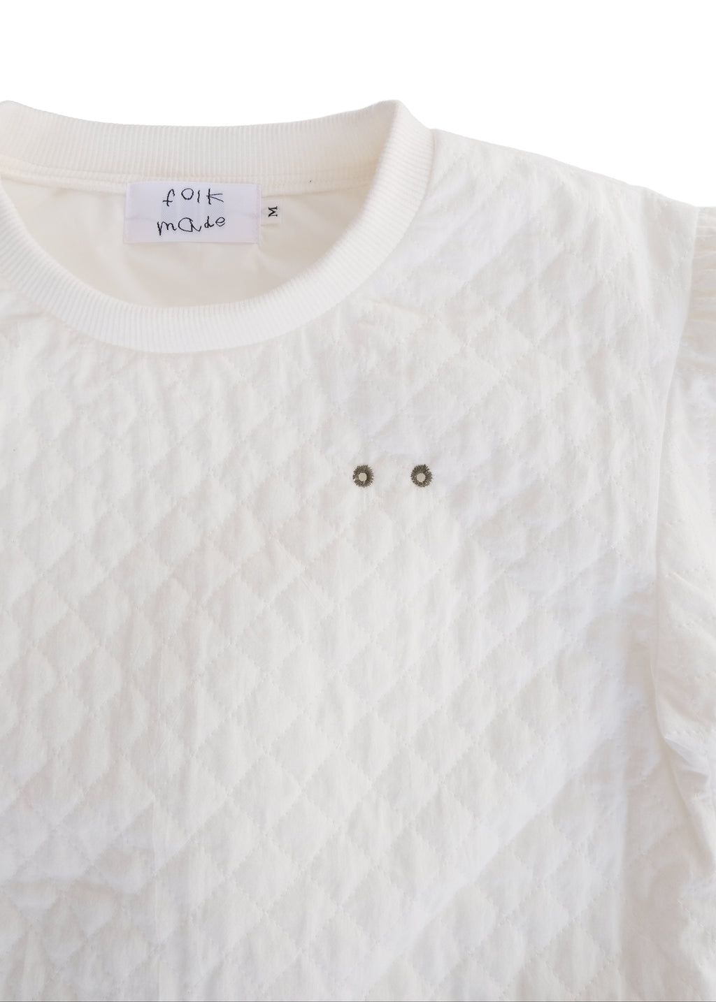Quilted Sweatshirt OFF WHITE