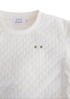 Quilted Sweatshirt OFF WHITE
