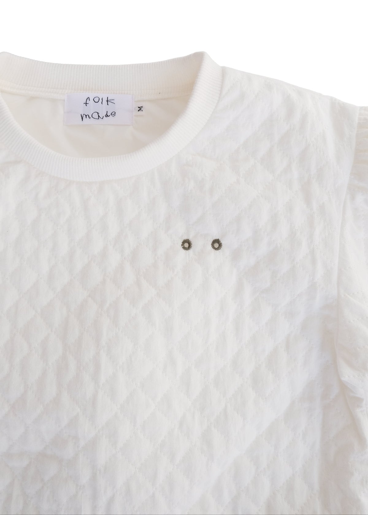 Quilted Sweatshirt OFF WHITE