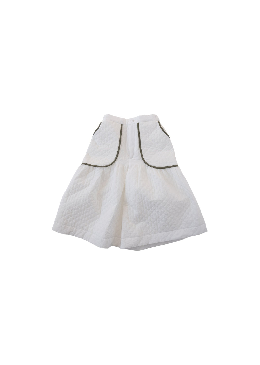 Quilted Harf Pants OFF WHITE