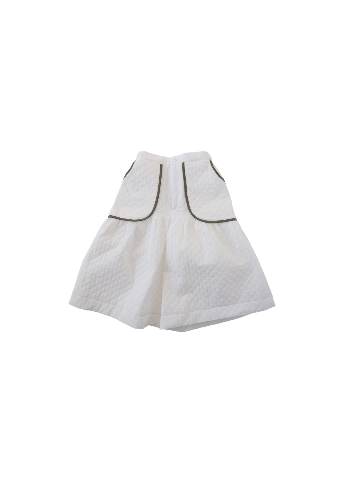 Quilted Harf Pants OFF WHITE