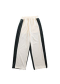 Velour Panel Pants IVORY × MOSS GREEN
