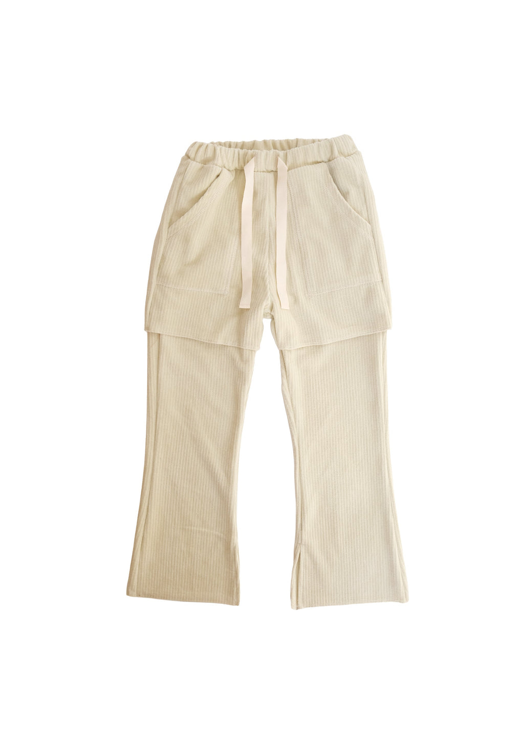 Velour Layered Pants SAND BEIGE
