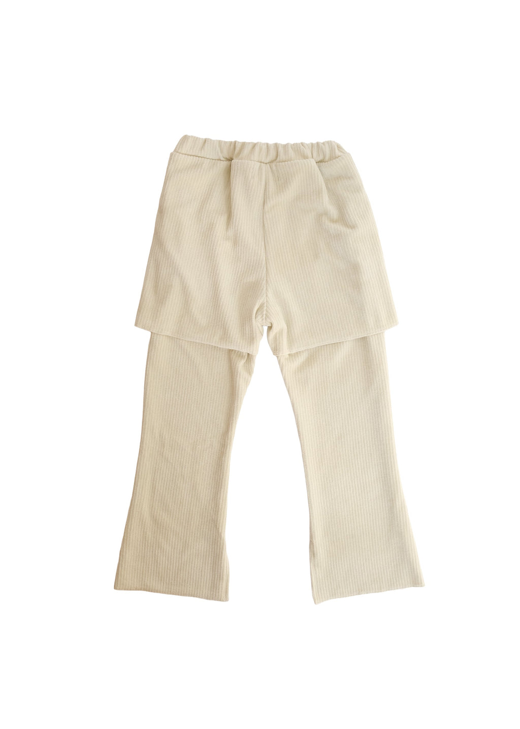 Velour Layered Pants SAND BEIGE