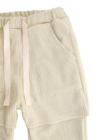 Velour Layered Pants SAND BEIGE