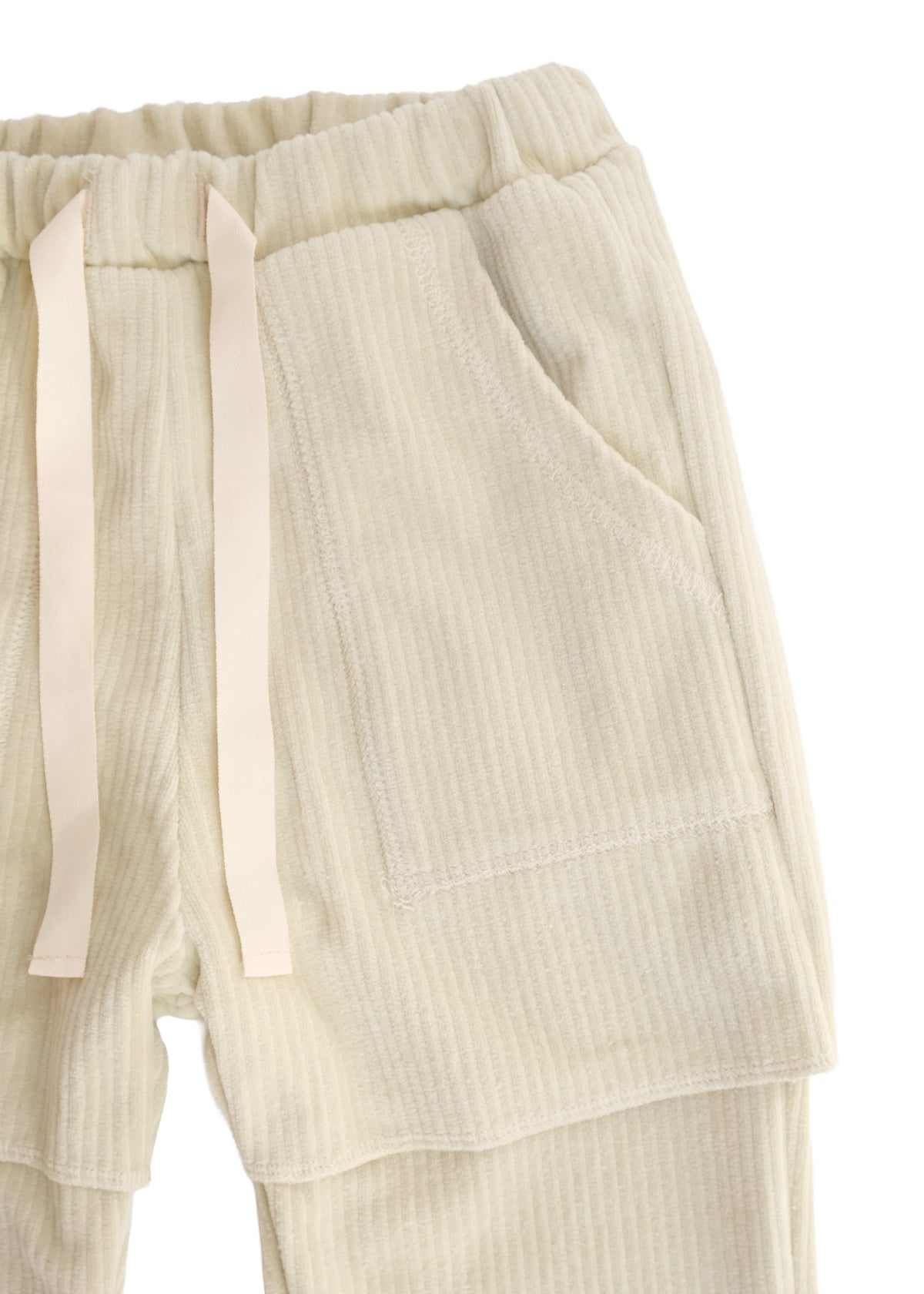 Velour Layered Pants SAND BEIGE