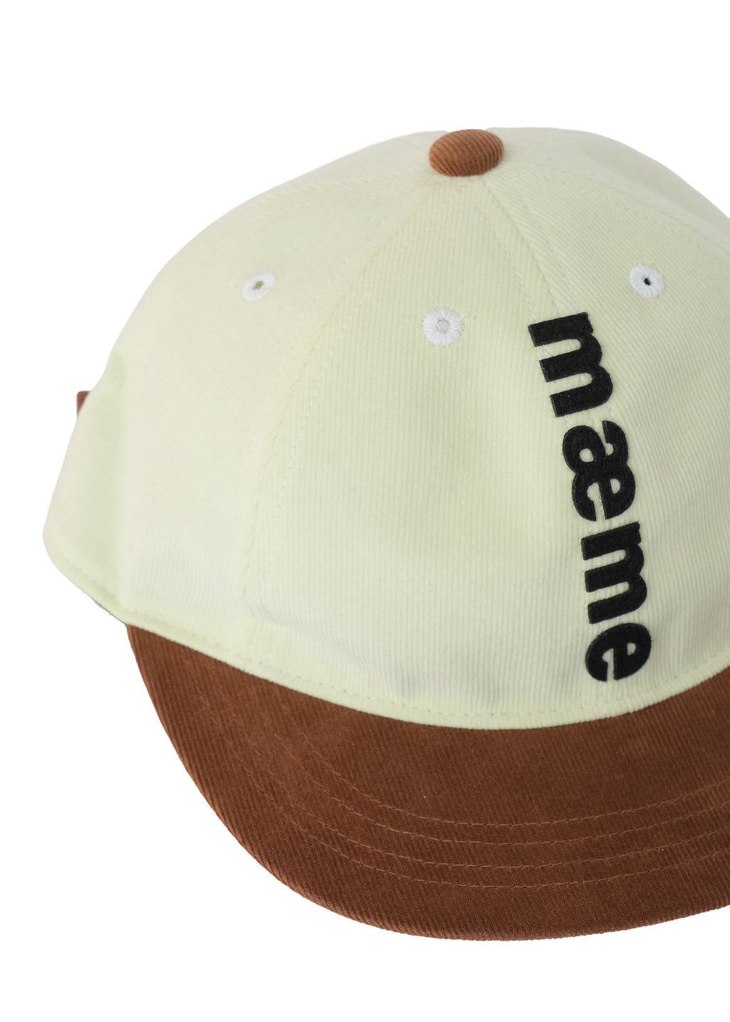 mæme cap LIME×CHESTNUT