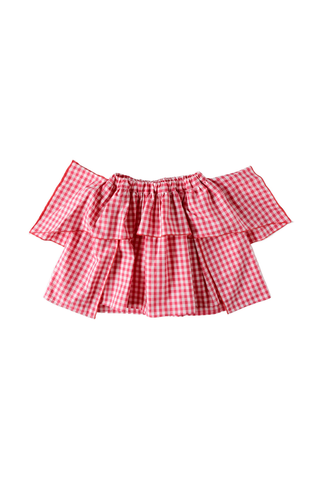 Gingham Puff Skirt