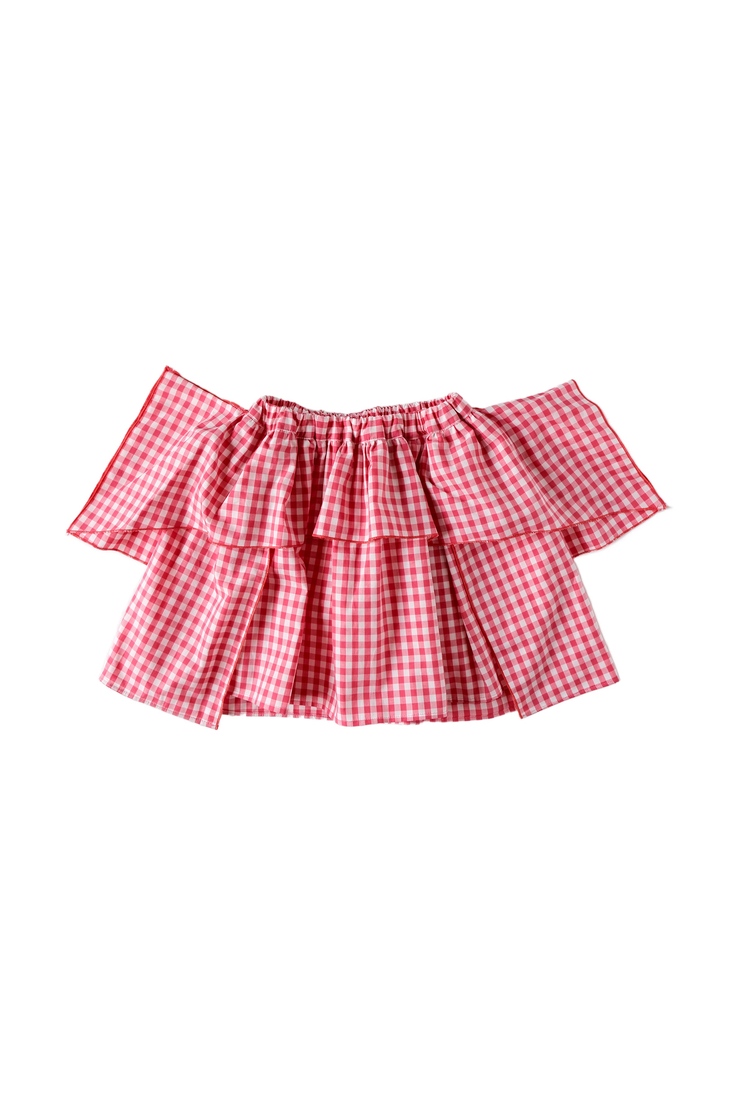 Gingham Puff Skirt
