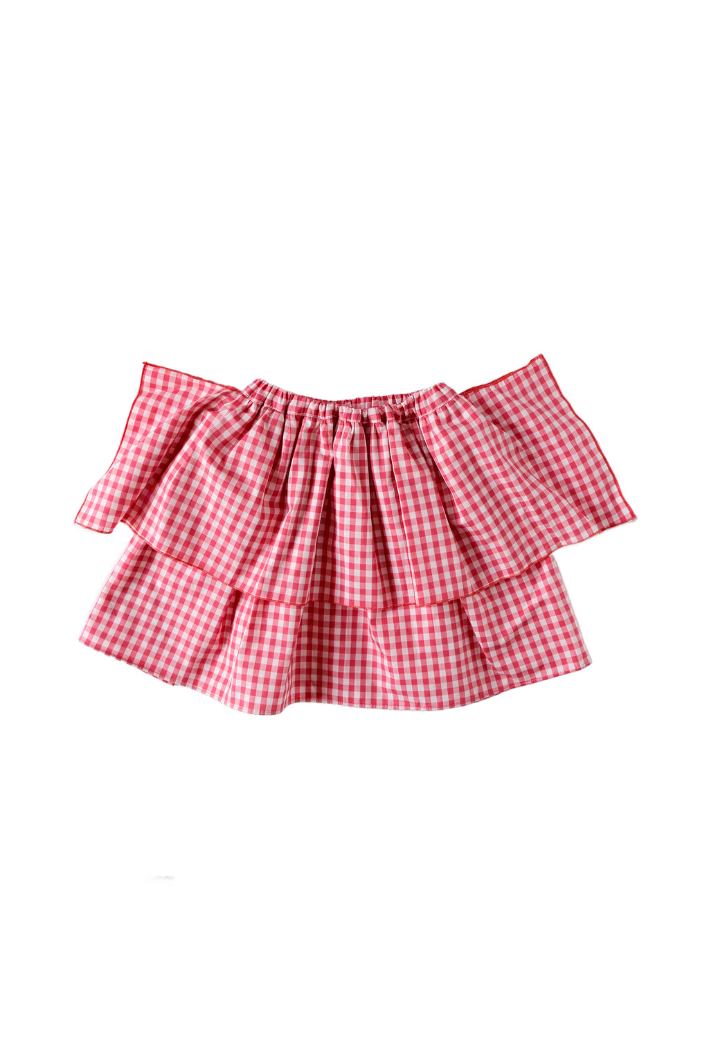 Gingham Puff Skirt