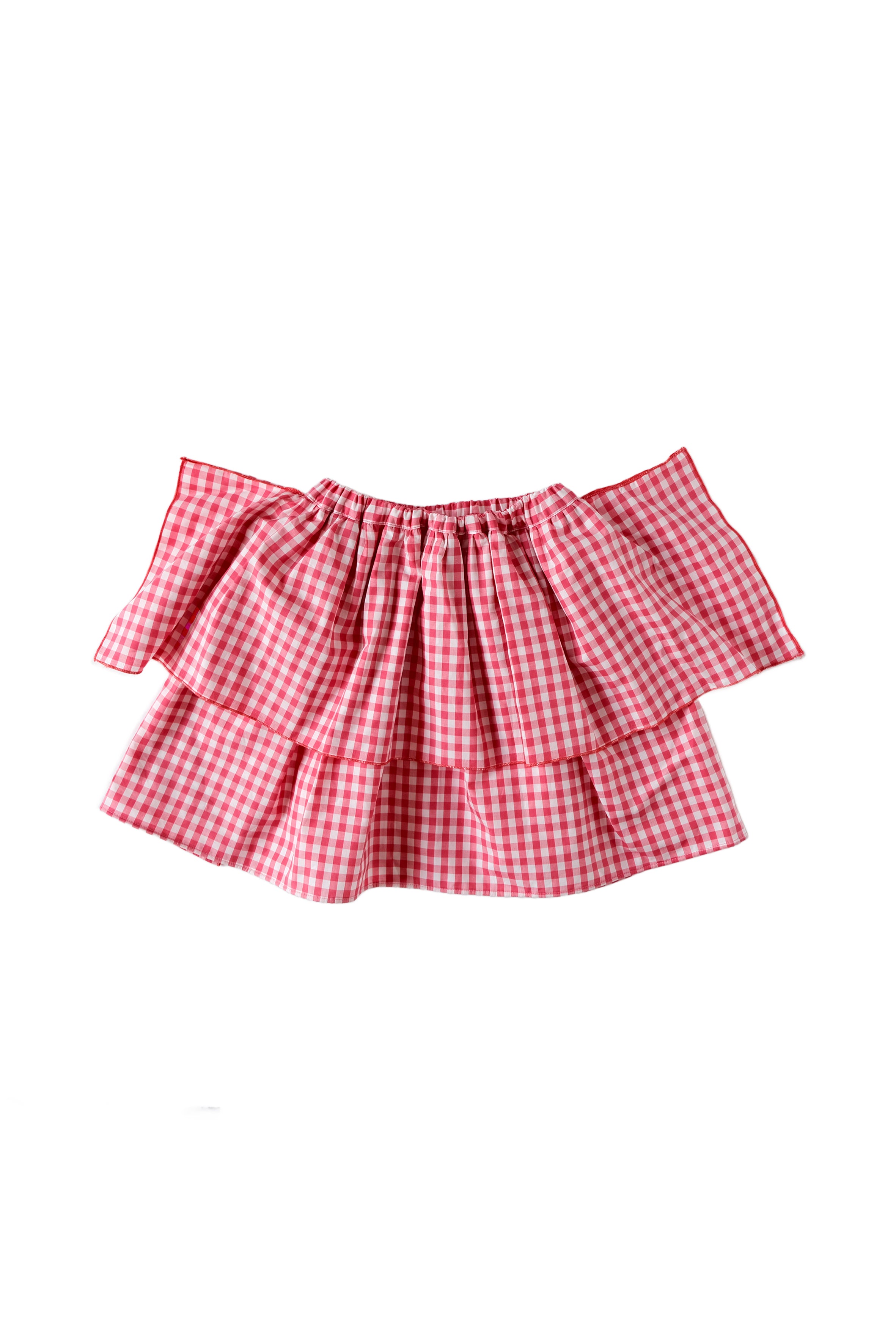 Gingham Puff Skirt