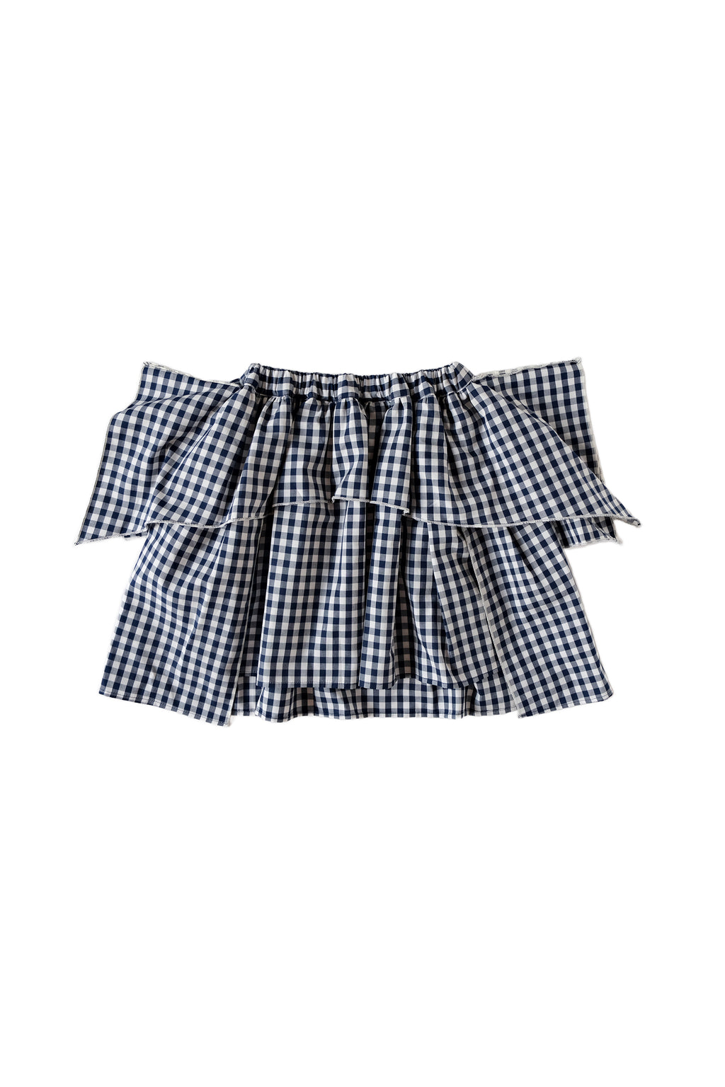 Gingham Puff Skirt LL SIZE