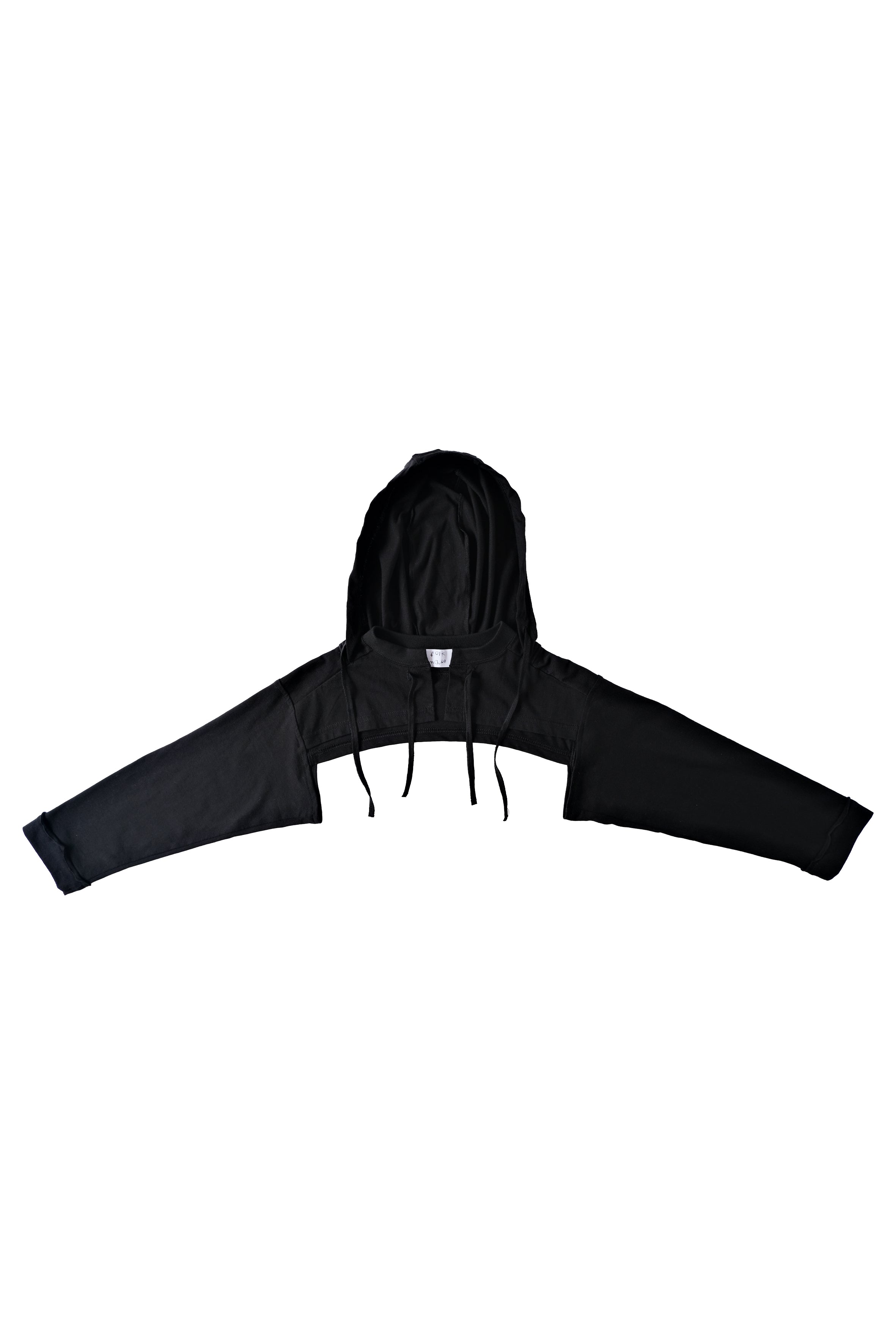Cropped Hoodie Cardigan